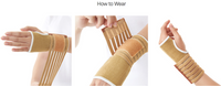 Elasic Wrist Brace with Adjustable Wrap & Wrist Compression Sleeve for Support - Helpful, Easy & Simple Wear