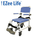 22" Aluminum Shower & Commode Chair