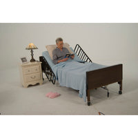 Full electric adjustable hospital bed for home use, ideal for elderly and tall patients
