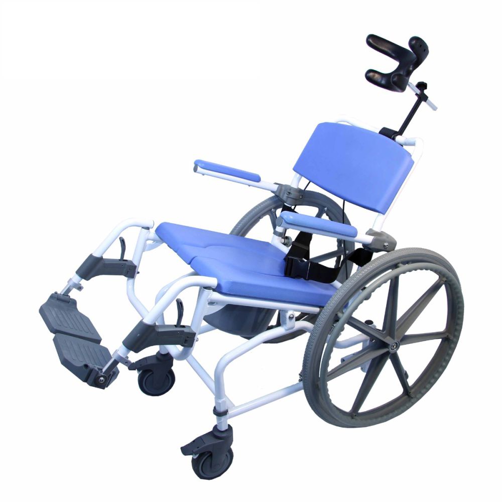 18" Aluminum Tilt Shower & Commode Chair 190