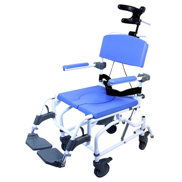 20" Aluminum Tilt Shower & Commode Chair 195