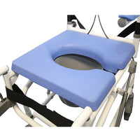 18" Tilt Rehab Shower Commode with 4 Way Seat (190-4W)