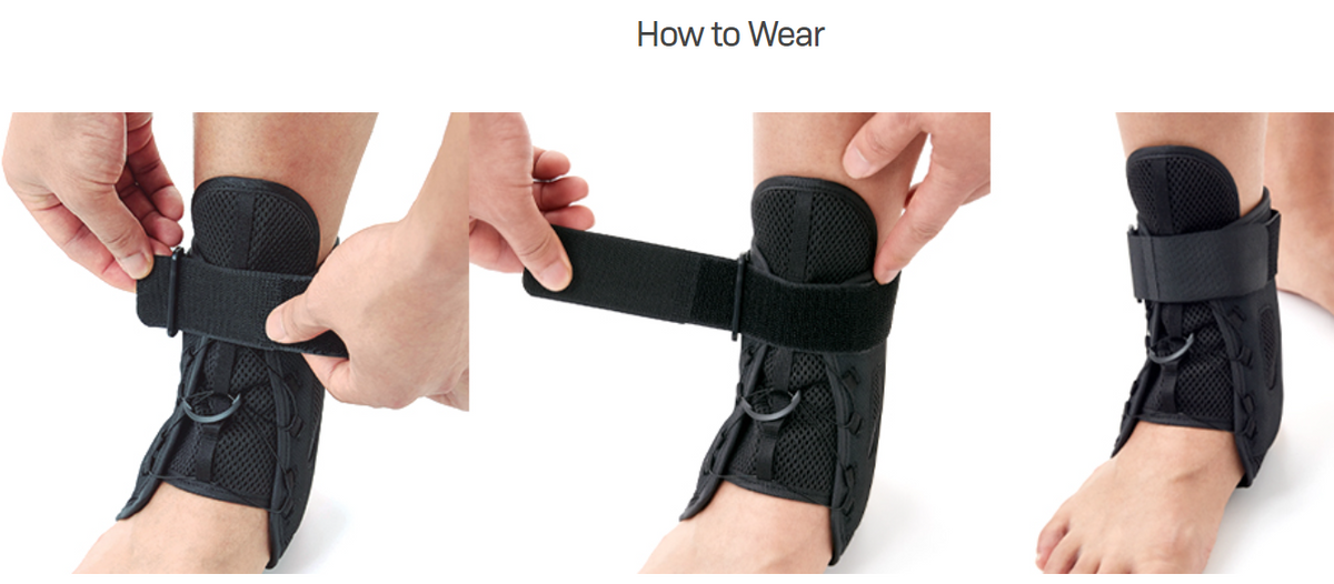 Ankle Stabilizer Brace With BOA For Sprained Ankle & Sports Injury Recovery - Adjustable Ankle Brace For Men & Women