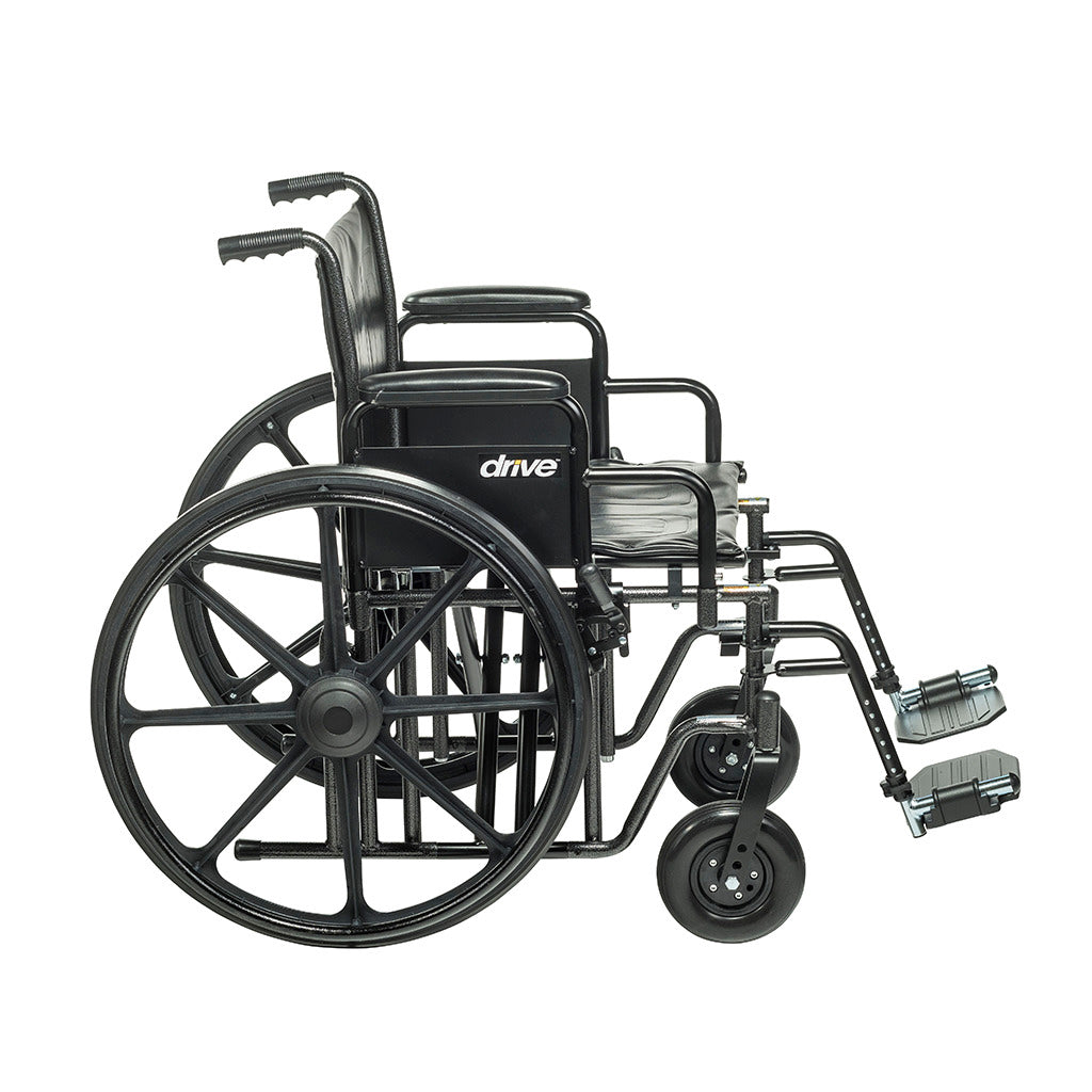 Drive - Bariatric Sentra EC Heavy-Duty Wheelchair 450lbs weight capacity