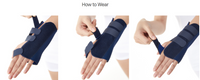 Elastic Wrist Palm Spunt & Wrist Injuries - Adjustable Carpal Tunnel Wrist Support - Palm Aluminum Stay for Maximum Stabilization