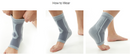 Compression Ankle Sleeve With Buttress Pads Protection To Soft Tissues & Sprained Ankle Breathable Ankle Sleeve Brace For Running & Sports