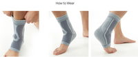 Compression Ankle Sleeve With Buttress Pads Protection To Soft Tissues & Sprained Ankle Breathable Ankle Sleeve Brace For Running & Sports