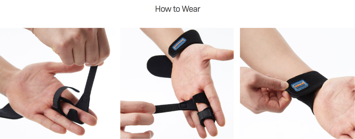 Fore-Finger Splint - Excellent Stabilization on the Wrist & 2nd Finger - Offers Adjustable Compression