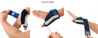 Thumb Splint Bilateral Design for Fitting Left or Right - Wrist Braces & Supports With Adjustable Compression by Velcro Straps