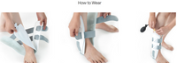 Air Gel Stirrup Ankle Brace Stabilizer For Sprained Ankle Cross Auxiliary Fixing Belt Ankle Side Stabilizer For Soft Tissue Injuries