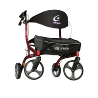 Drivemedical Airgo eXcursion X18 Lightweight Side-fold Rollator Hemi Height