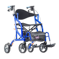 Drivemedical Airgo Fusion F23 Side-Folding Rollator & Transport Chair