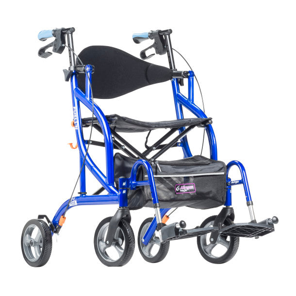 Drivemedical Airgo Fusion F23 Side-Folding Rollator & Transport Chair