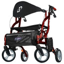 DrivemedicalAirgo Fusion F18 Side-Folding Rollator & Transport Chair