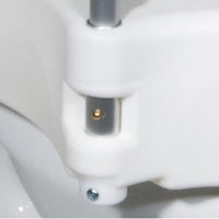 2-in-1 Locking Raised Toilet Seat 4" with Tool-free Removable Arms