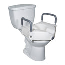 2-in-1 Locking Raised Toilet Seat 4" with Tool-free Removable Arms