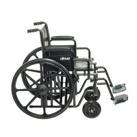 Drive - Bariatric Sentra EC Heavy-Duty Wheelchair 450lbs weight capacity