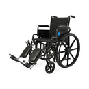 Medline 20" Manual Wheelchair with Elevated Leg rest - K1206N22E
