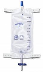 Each/1 - LEG BAG WITH COMFORT STRAPS, SLIDE TAP DRAIN PORT, 900ML (Each)