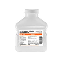 CASE/18 NORMAL SALINE SODIUM CHLORIDE 0.9% FOR IRRIGATION AND SUCTIONING SCREW TOP BOTTLE 500ML