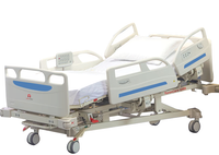 5 function fully electric hospital bed with mattress, remote control, and Trendelenburg