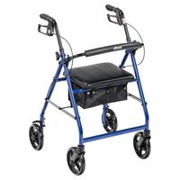 Drivemedical Deluxe 3 Wheel Aluminum Rollator, 7.5" Casters