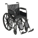 Silver Sport 2 Wheelchair (18") Elevated footrest