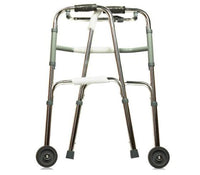 Lightweight Folding Walker With Front Wheels Mobility Standing Aid For Elderly, Senior & Injured People for Rent