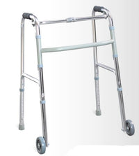 Lightweight Folding Walker With Front Wheels Mobility Standing Aid For Elderly, Senior & Injured People for Rent