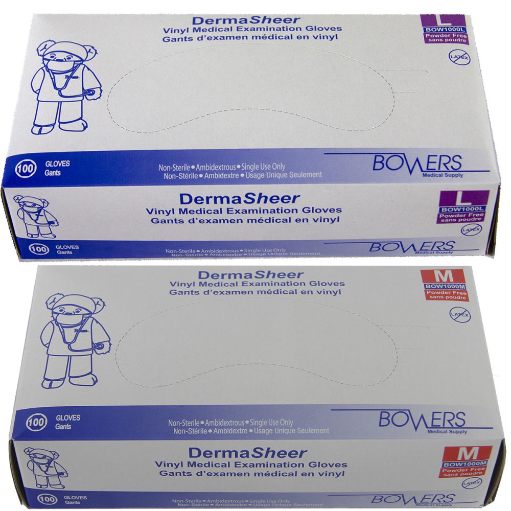 Bower's Vinyl Gloves - 100/box