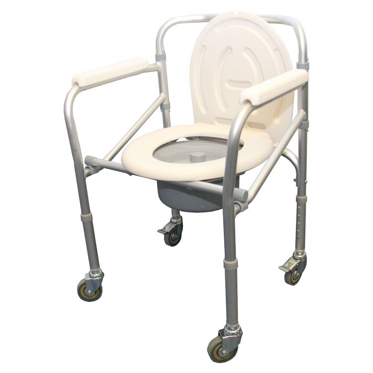 Economy Folding Wheeled Commode CH1025