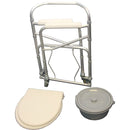 Economy Folding Wheeled Commode CH1025
