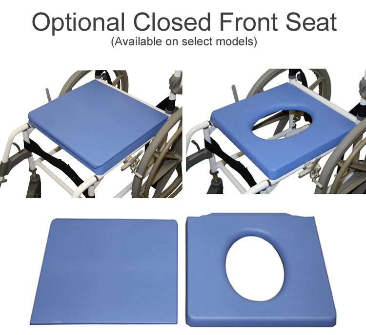 18" Aluminum Shower & Commode Chair 180