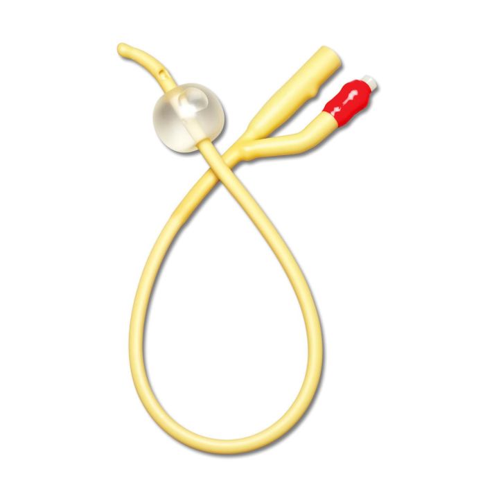 Sterile 2-Way Silicone-Elastomer Coated Latex Foley Catheter with Coude Tip, 10 cc (mL)