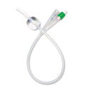 Silicone 2-Way 100% Silicone Foley Catheter with Coude Tip, 10 cc (mL)