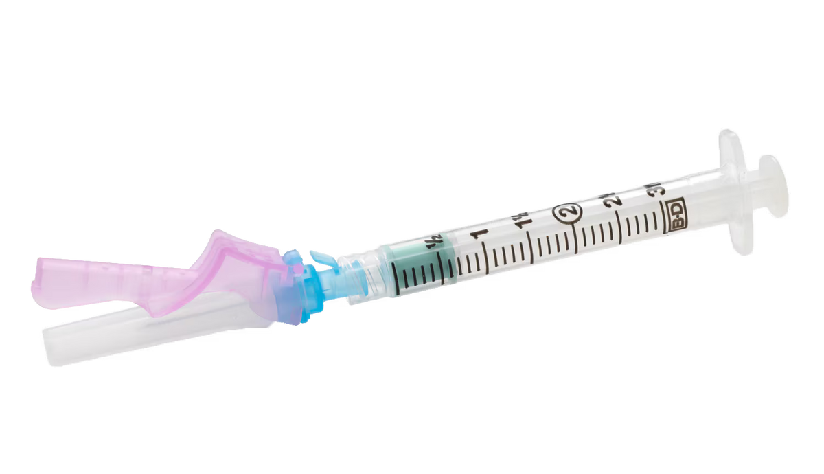ECLIPSE SAFETY NEEDLE HYPO 23G x 1.BX/100