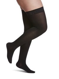 842C Style Soft Opaque 20-30mmHg W SL Black