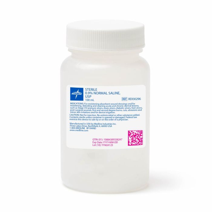 Sodium Chloride Saline Solution for Irrigation with Screw Top