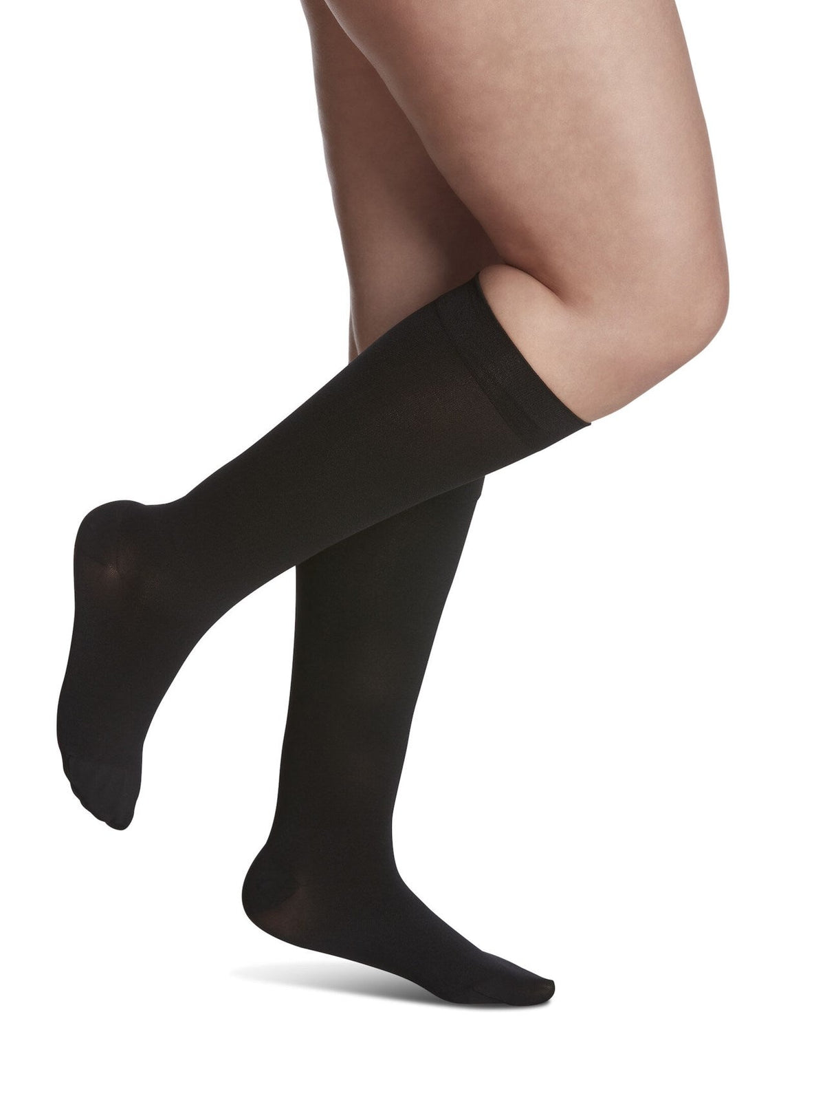 842C Style Soft Opaque 20-30mmHg W SL Black