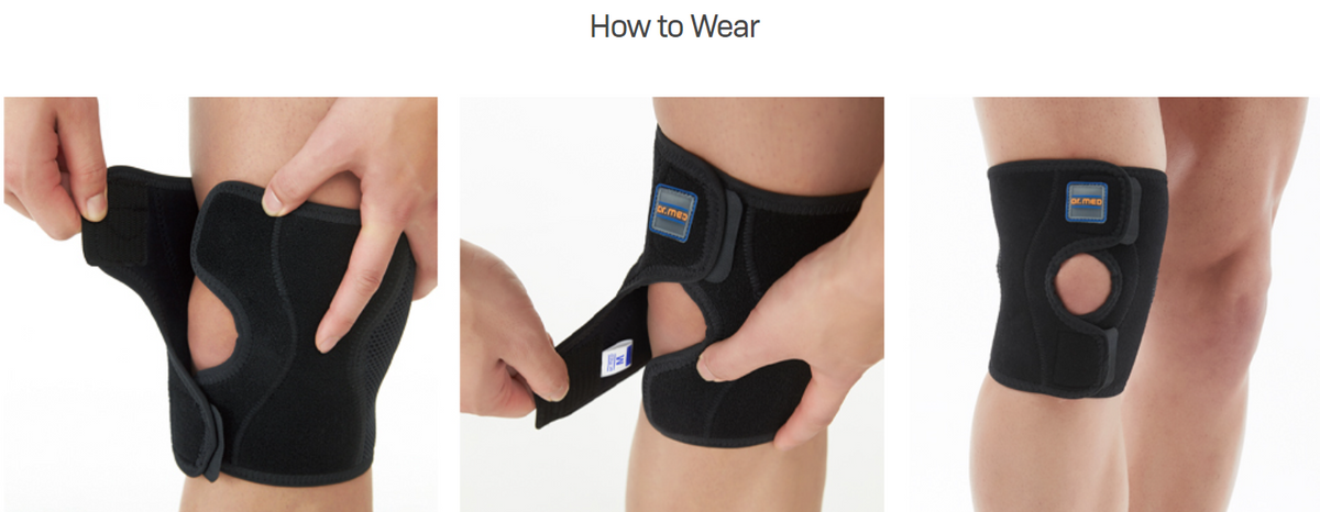 Short Medical Knee Brace With Side Hinges For Soft Tissue Support Post Operation & Surgeries Neoprene Knee Sleeve - Black
