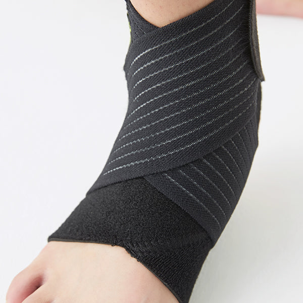 Compression Ankle Sleeve For Ankle Support & Foot Pain Breathable Ankle Brace With Ankle Strap For Sports Protection - Black