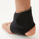 Compression Ankle Sleeve For Ankle Support & Foot Pain Breathable Ankle Brace With Ankle Strap For Sports Protection - Black