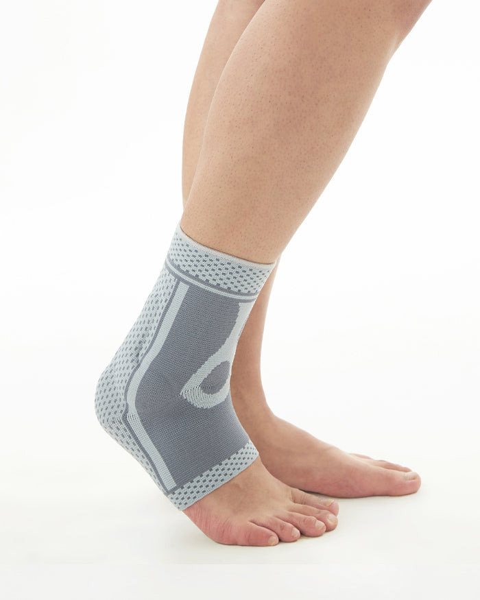 Compression Ankle Sleeve With Buttress Pads Protection To Soft Tissues & Sprained Ankle Breathable Ankle Sleeve Brace For Running & Sports
