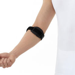 EpiPoint - Relief & Sprain Adjustable Elbow Brace With Neoprene Strap & Pads For Golf Elbow, Tennis Elbow, Weightlifting & Workout