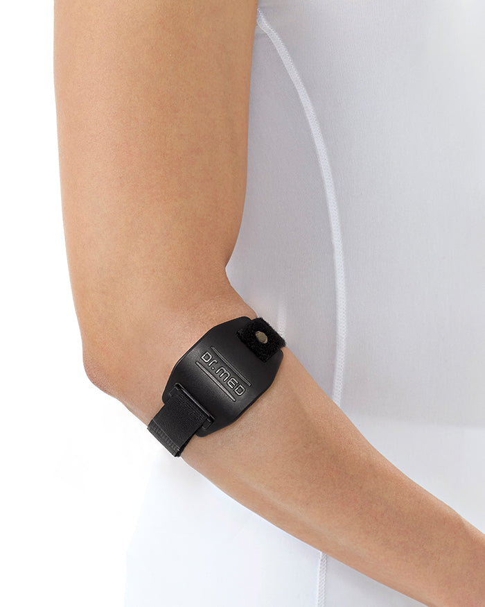 EpiPoint - Relief & Sprain Adjustable Elbow Brace With Neoprene Strap & Pads For Golf Elbow, Tennis Elbow, Weightlifting & Workout