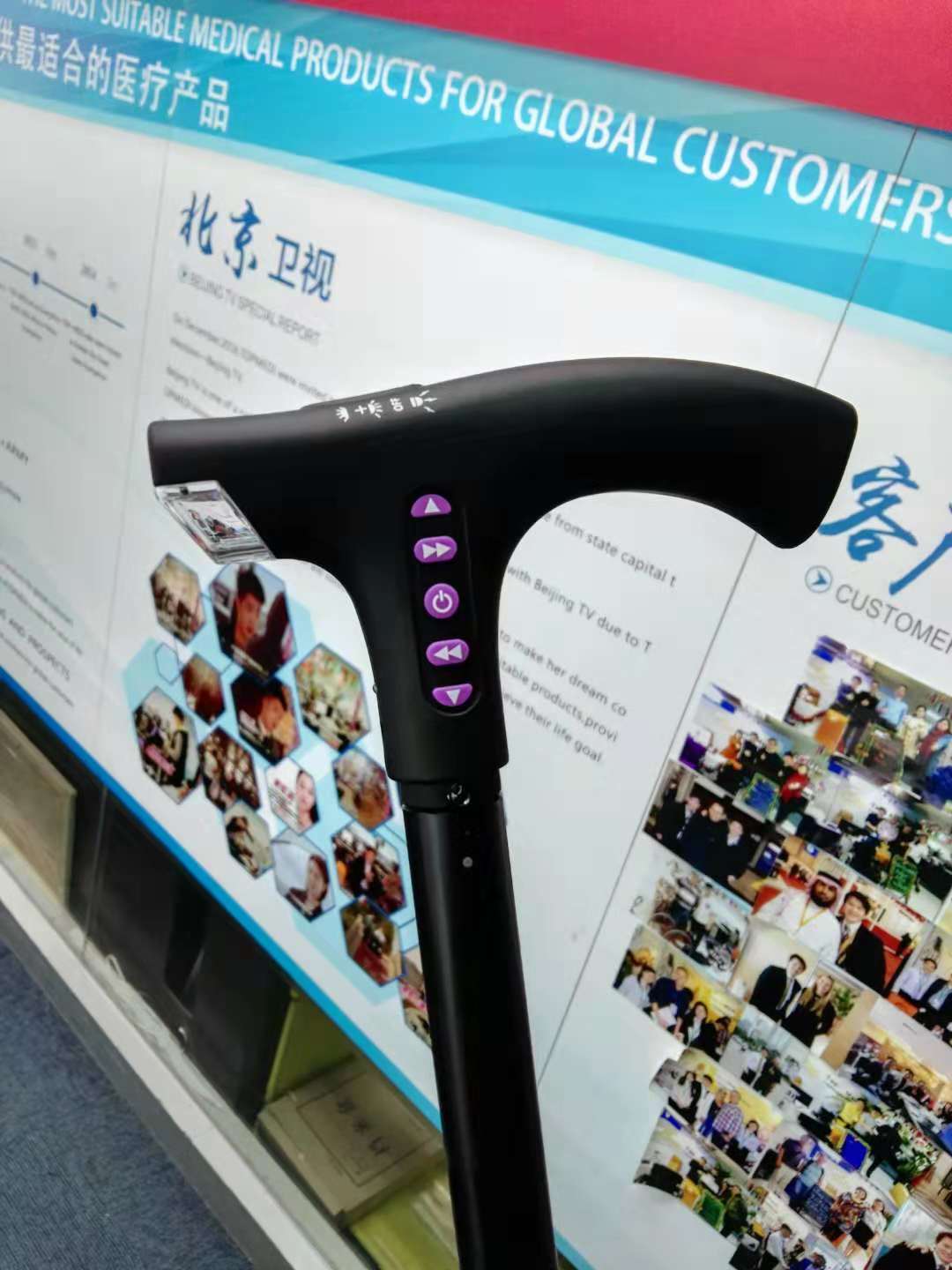 Smart Walking Cane For Seniors Old Man Walking Electronic Cane Old Man Walking Stick With FM/AM Radio Stick