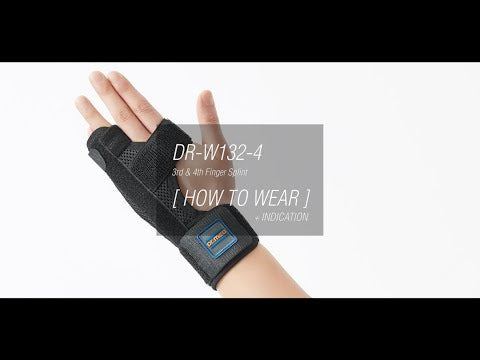 3rd and 4th Finger Splint Best for Slight Distortions, Sprains & Strains - Allows Excellent Stabilization - Metacarpal Stainless-Steel Stay