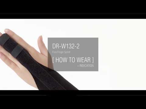 Fore-Finger Splint - Excellent Stabilization on the Wrist & 2nd Finger - Offers Adjustable Compression