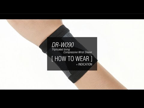 Triplicated Lining Compressive Wrist Sleeve - Excellent Warmth & Compression - Protects Weaken Muscles & Prevents Sports Injuries