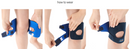 Knee Support Brace With Side Strap and Open Patella Pad For Knee Instability Running, Sports, Workout - Knee Wraps & Straps Compression To Support Knee Pain & Prevent Injury (Small/ Medium/ Large/ Extra Large)